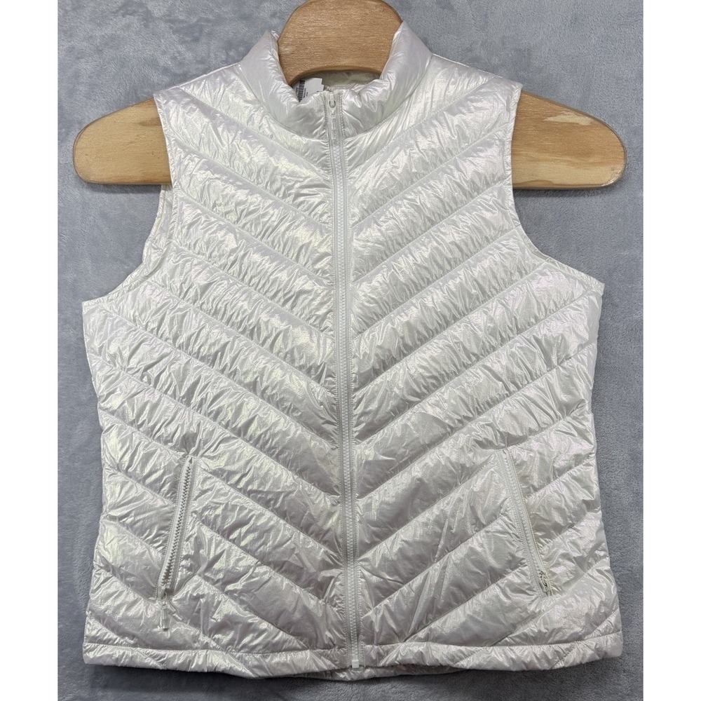 J. McLaughlin Eira Iridescent Puffer‎ Down Vest Size Women's XL  NWT $228 MSRP